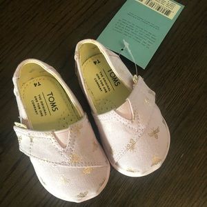 Toms Honeybee Classic Slip On Velcro